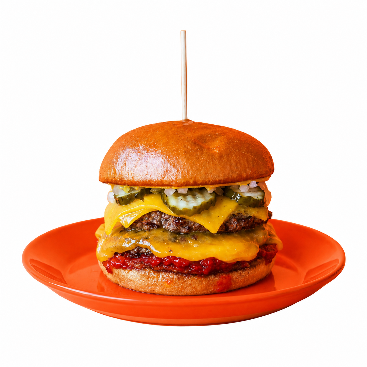 The Double Captain burger from Community Burgers restaurant in Napier, NZ